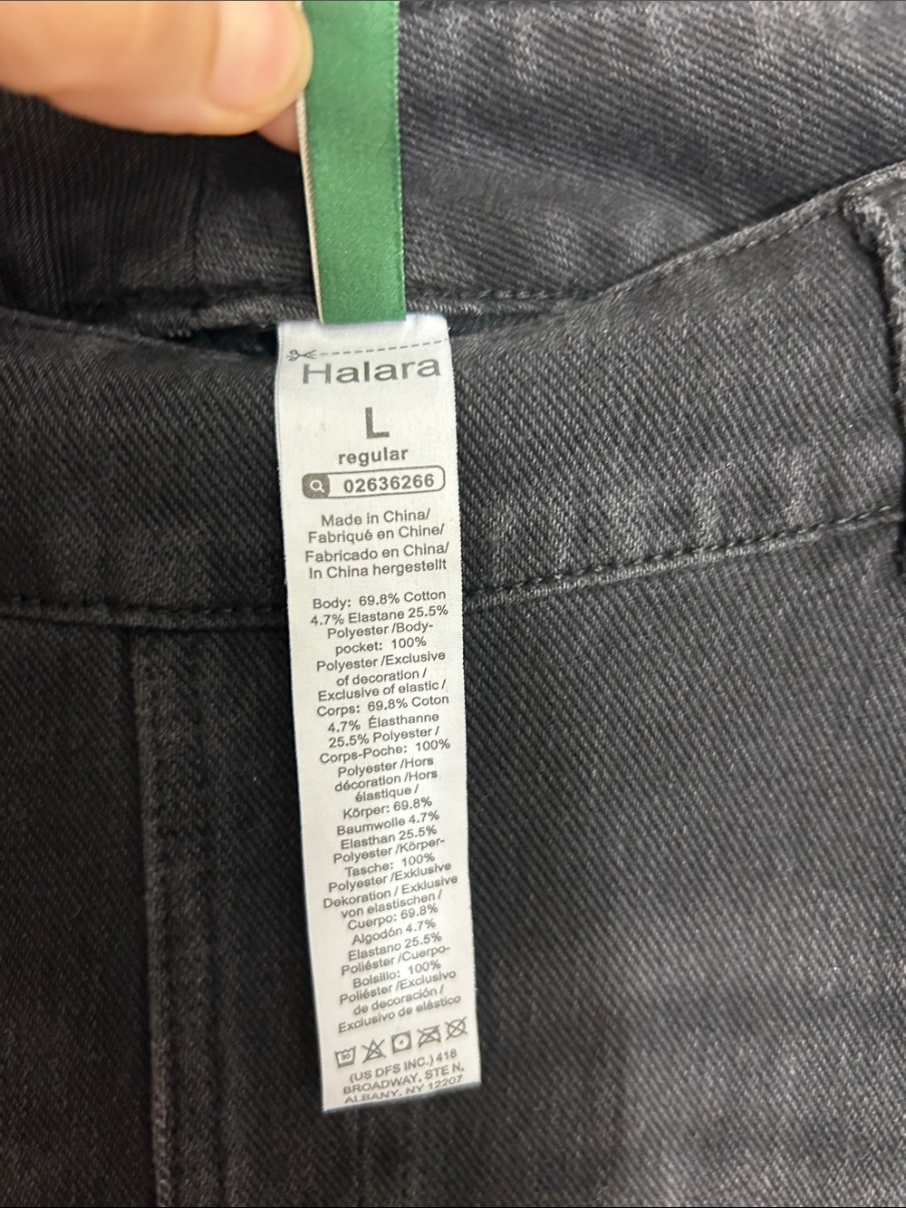 Halara Black Comfort Waist Stretch Denim Straight Leg Jeans size large - Picture 5 of 8